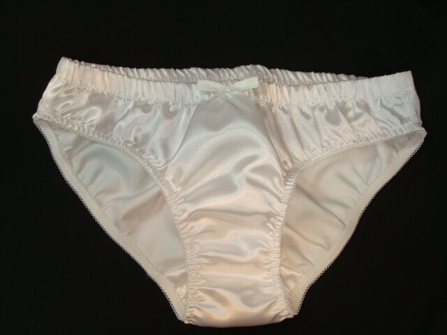 Satin Double Layer Front Panel Panties - Classic Brief Sissy Panties For Men